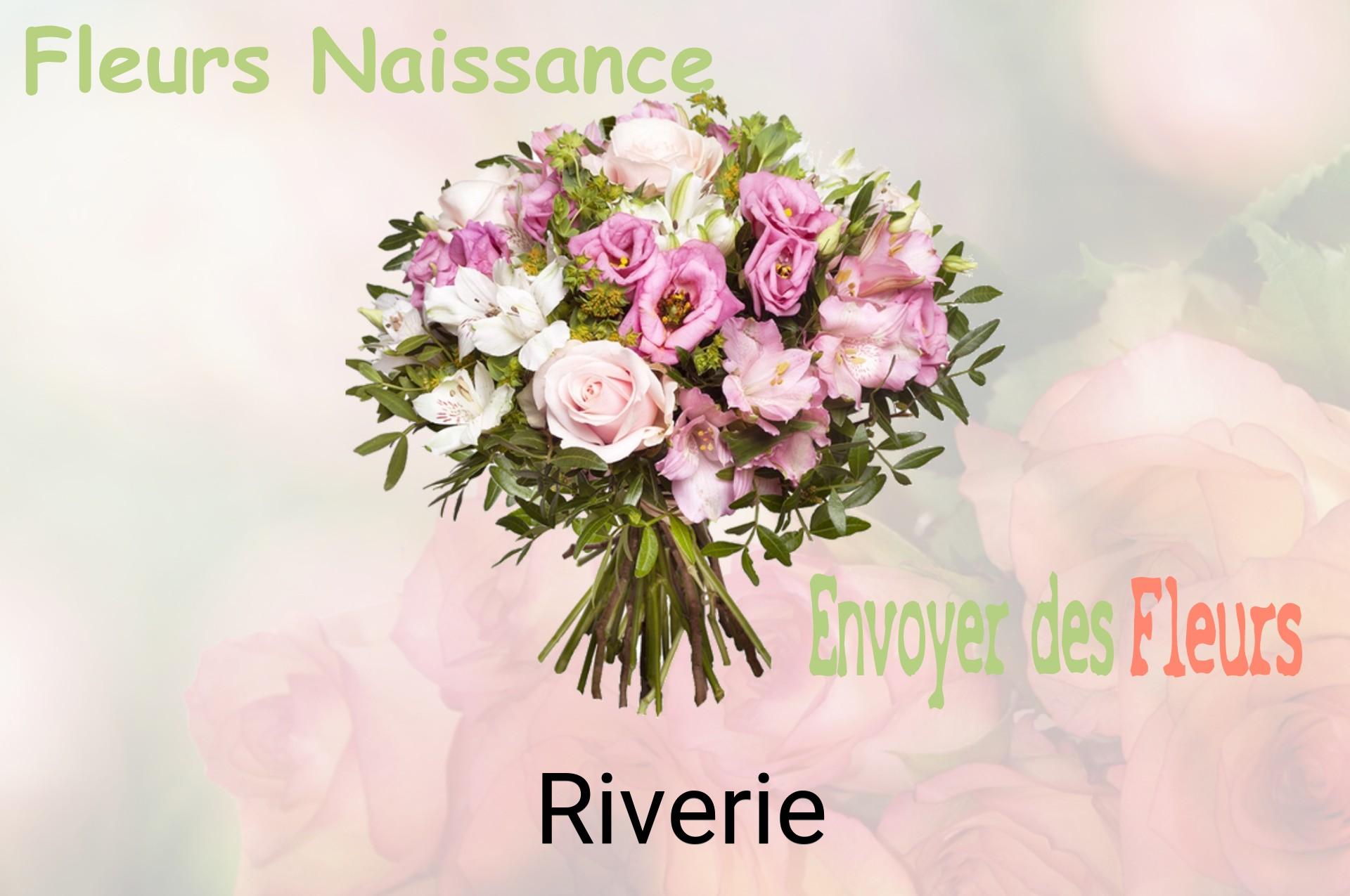 Bouquet de fleurs de naissance livré à Riverie